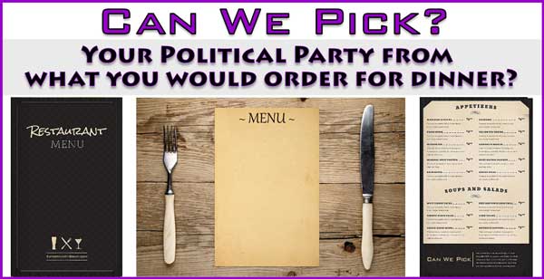 Can We Pick your Politics?